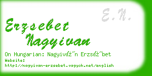 erzsebet nagyivan business card